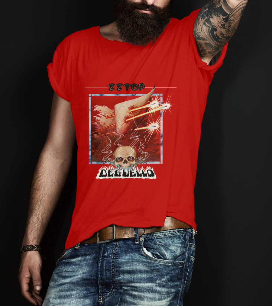 Zz Top Deguello Album Cover Skull Art T-Shirt