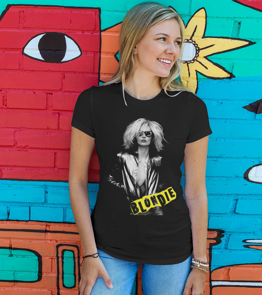 Blondie Silver Jacket And Sunglasses Iconic T-Shirt