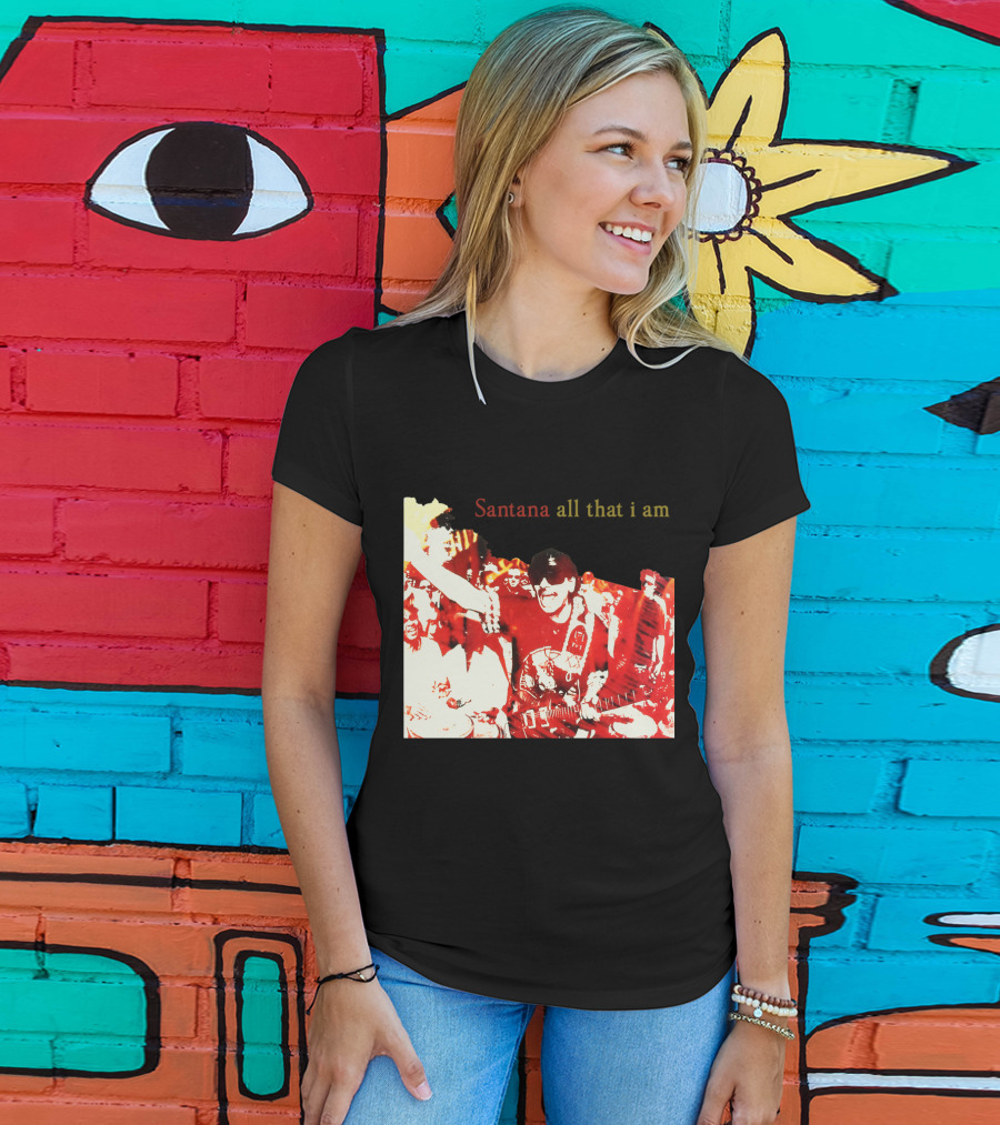 Santana All That I Am Red And White Guitarist T-Shirt