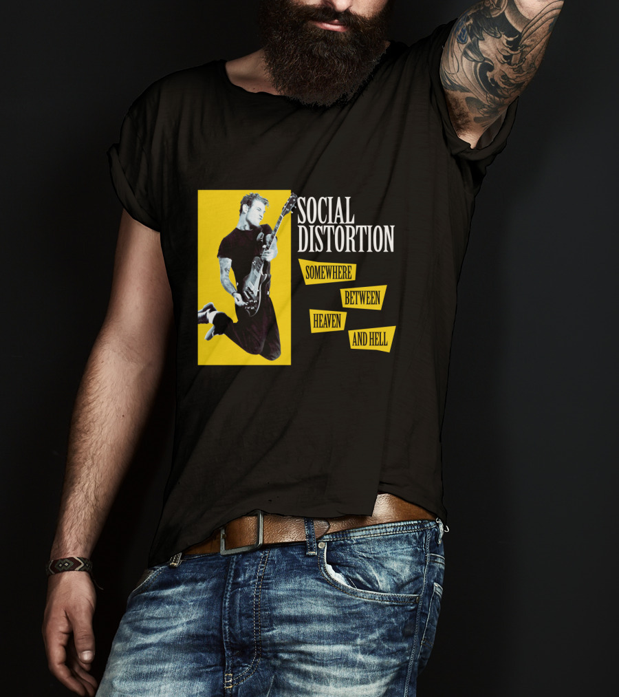 Social Distortion Somewhere Between Heaven And Hell T-Shirt