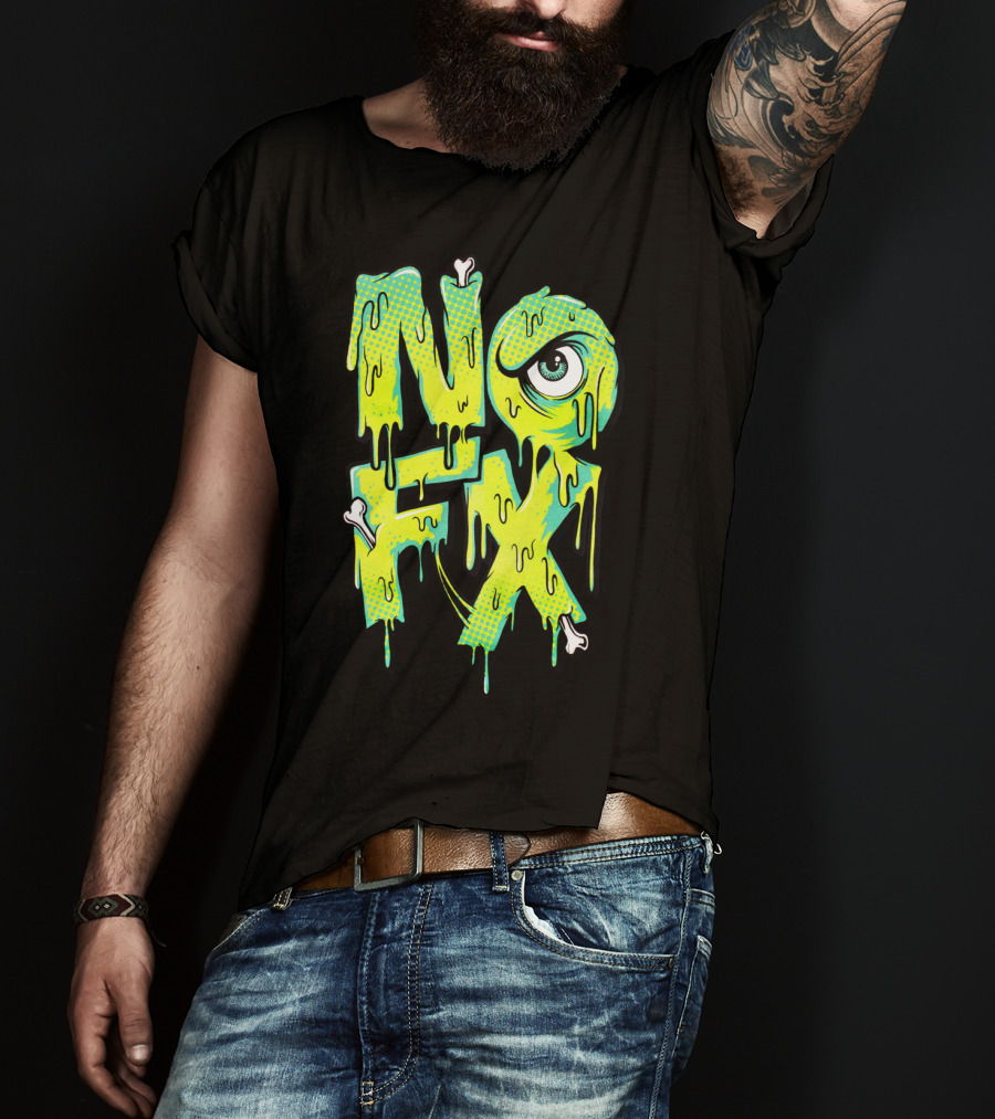 Nofx Melting Monster Eye Dripping Bones T-Shirt