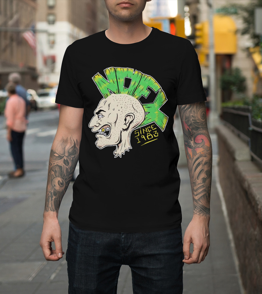 Nofx Since 1983 Punk Mohawk Character T-Shirt