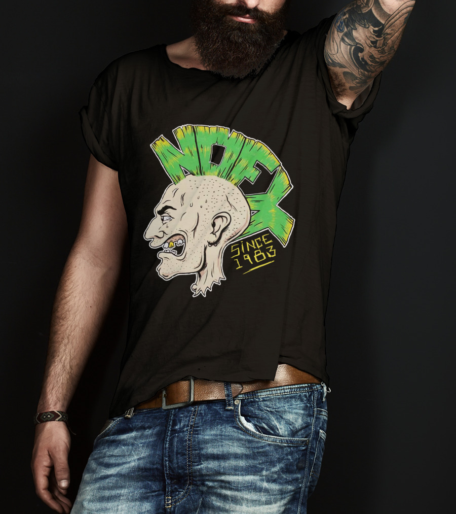 Nofx Since 1983 Punk Mohawk Character T-Shirt