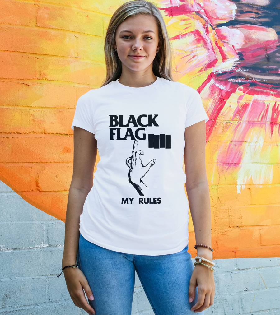 Black Flag My Rules T-Shirt