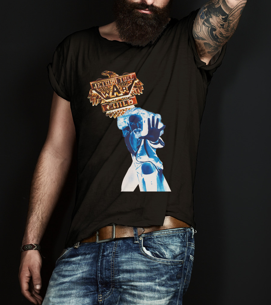 Jethro Tull War Child Blue Figure Eagle T-Shirt