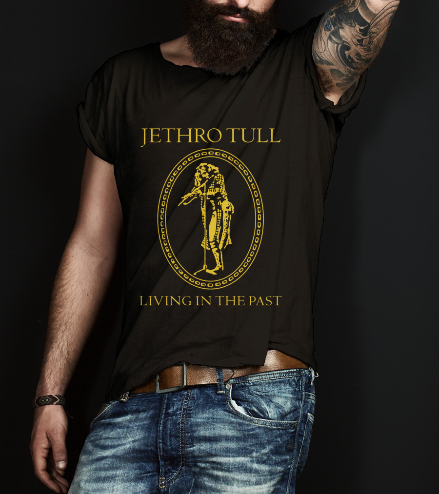 Jethro Tull Living In The Past Vintage Gold Album T-Shirt