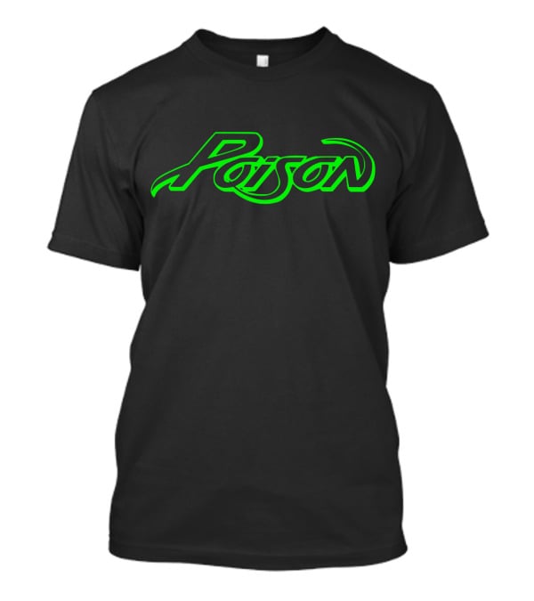 Poison Band Logo Neon Green T-Shirt