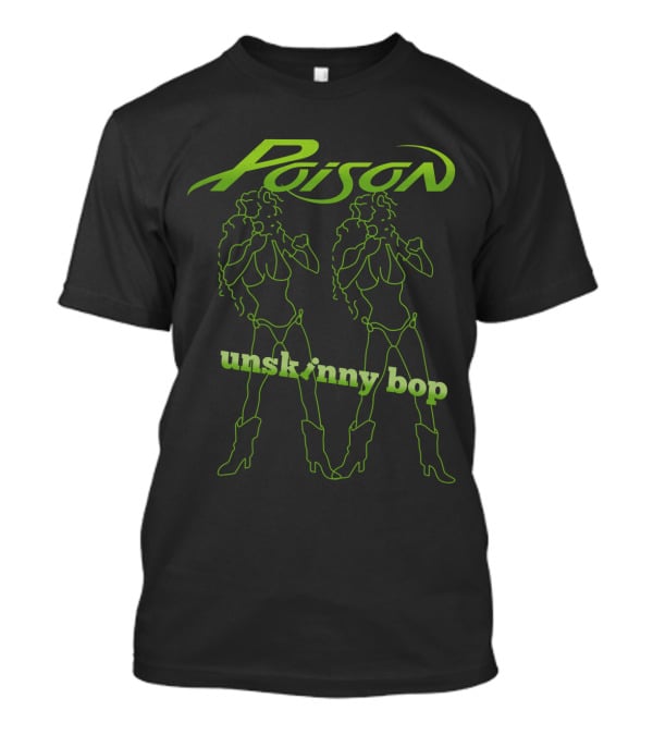 Poison Unskinny Bop 90S Rock Silhouette Twins T-Shirt
