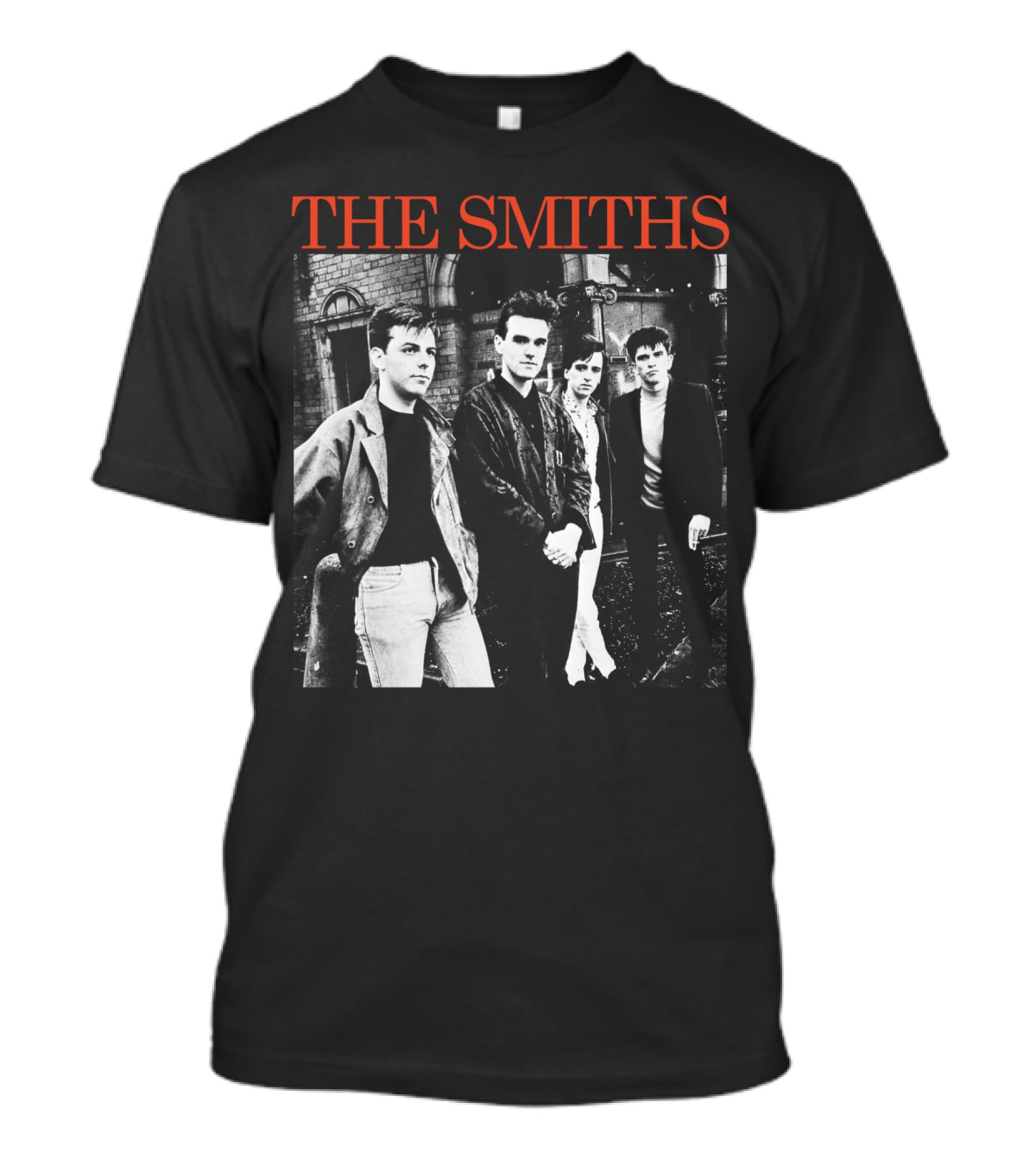 The Smiths 1980S Band Black And White Group T-Shirt
