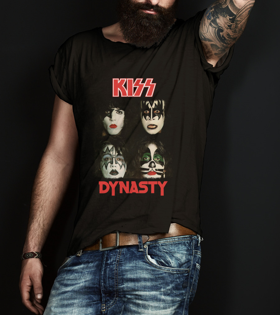 Kiss Dynasty Album Cover Art Face Paint Portraits T-Shirt