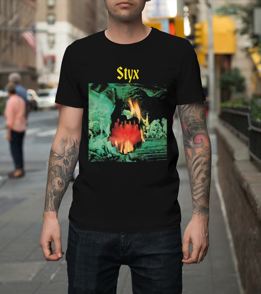 Styx Band Album Cover Artwork Flame T-Shirt