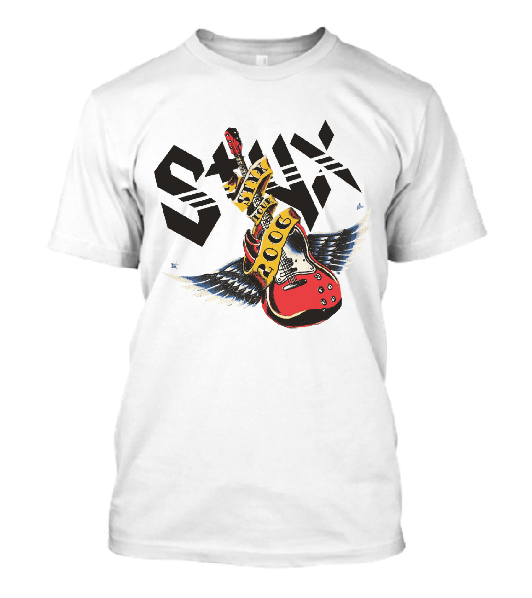 Styx Tour 2006 Winged Guitar T-Shirt