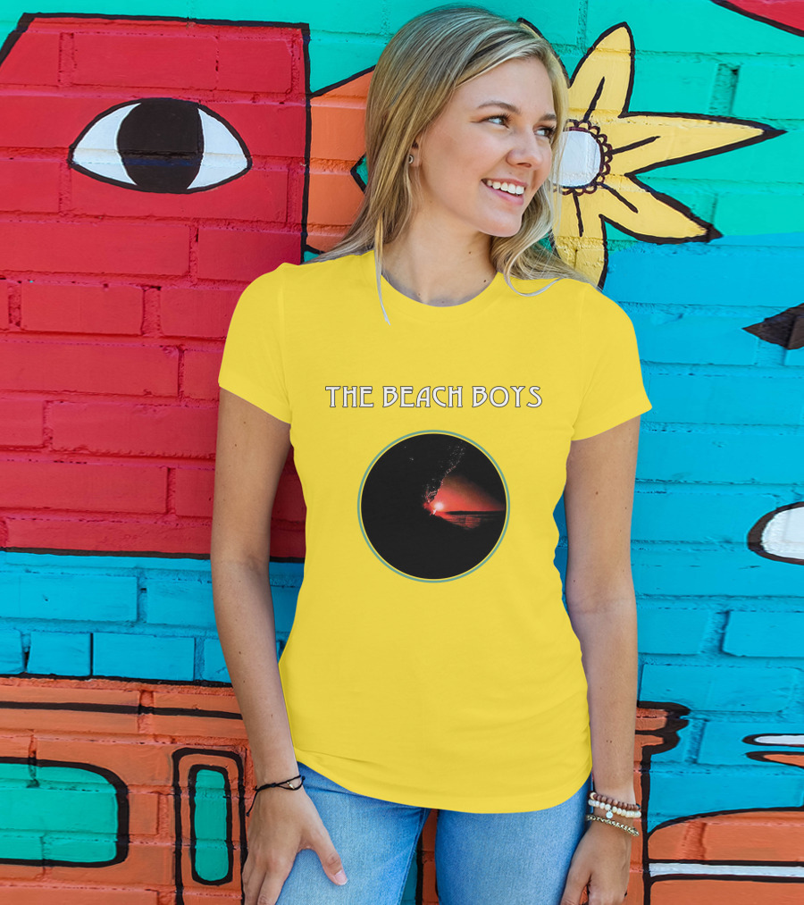 The Beach Boys Surfing Sunset Circle T-Shirt