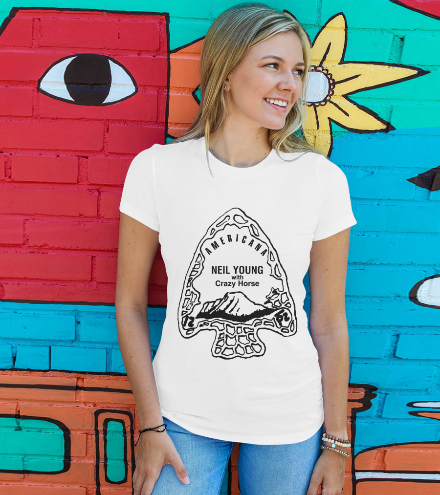 Americana Neil Young With Crazy Horse Arrowhead T-Shirt