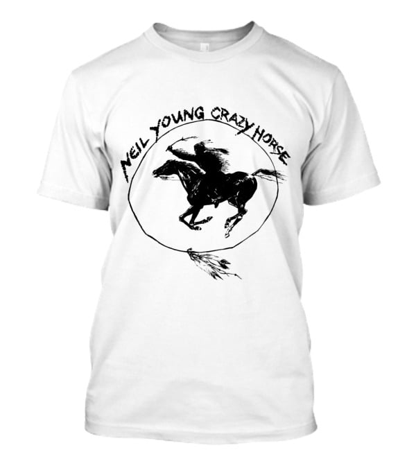 Neil Young Crazy Horse Riding Symbol T-Shirt