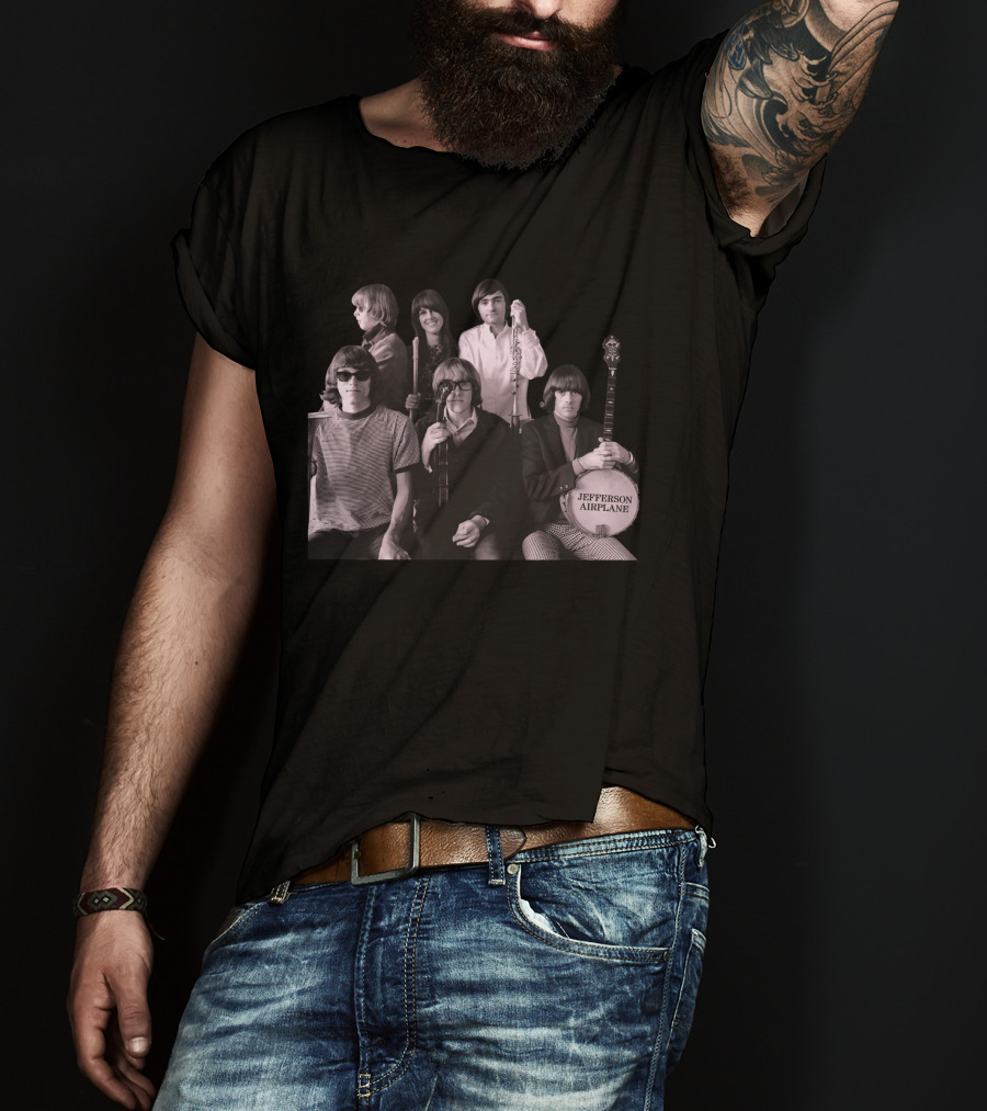 Jefferson Airplane Vintage Band Photo T-Shirt