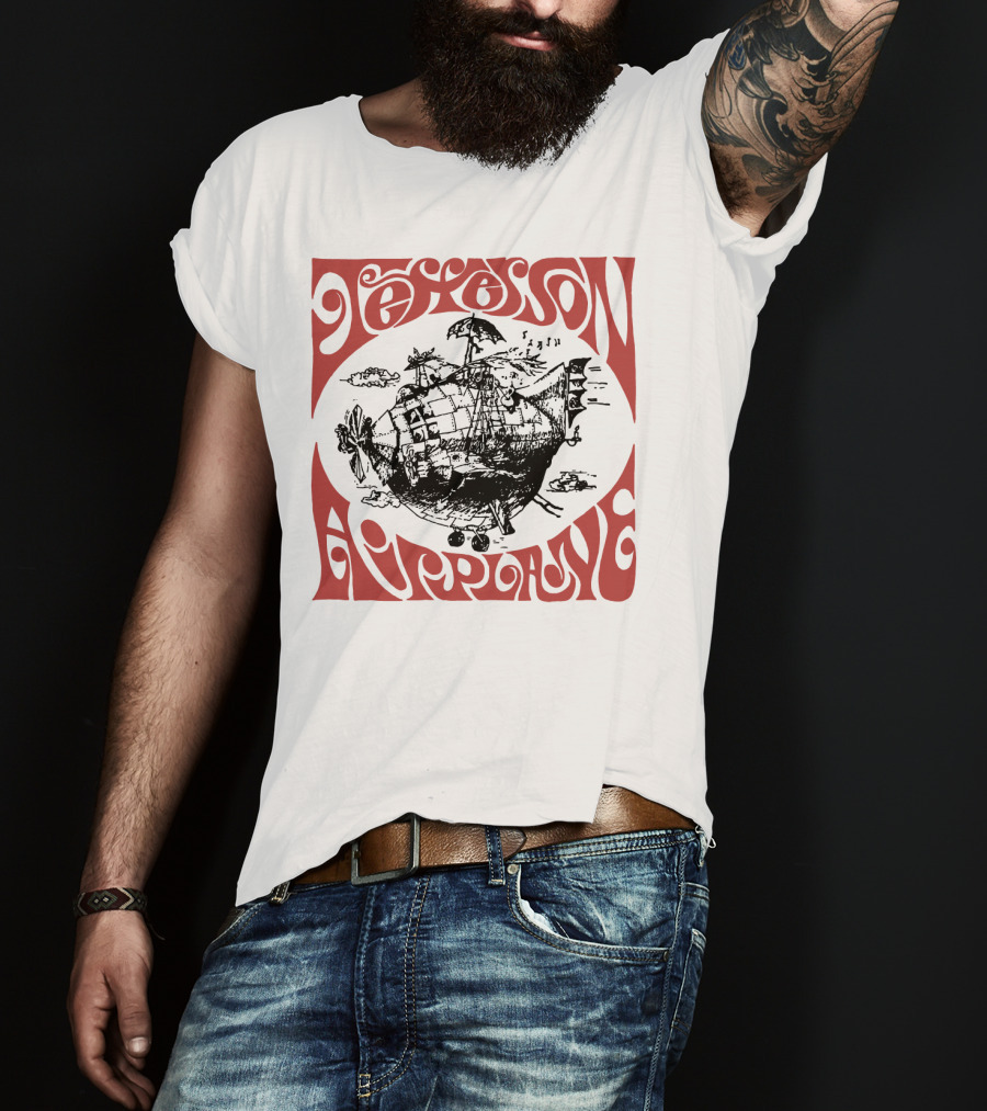 Jefferson Airplane Psychedelic Spaceship T-Shirt