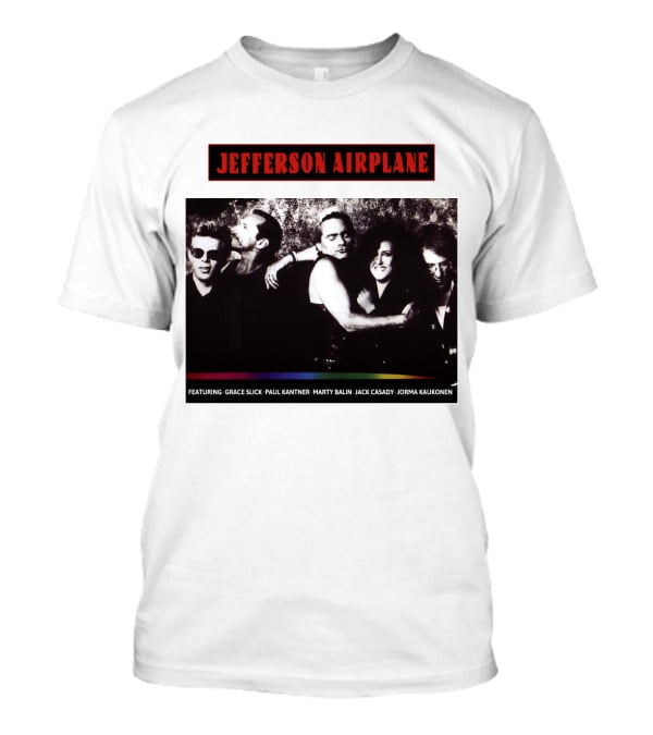 Jefferson Airplane Featuring Grace Slick Paul Kantner Marty Balin Jack Casady Jorma Kaukonen T-Shirt