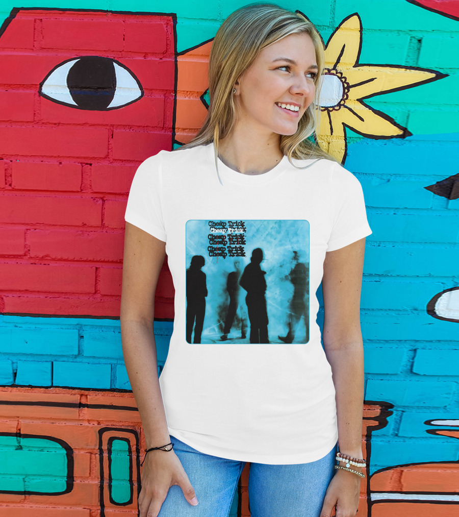 Cheap Trick Silhouettes Blue T-Shirt