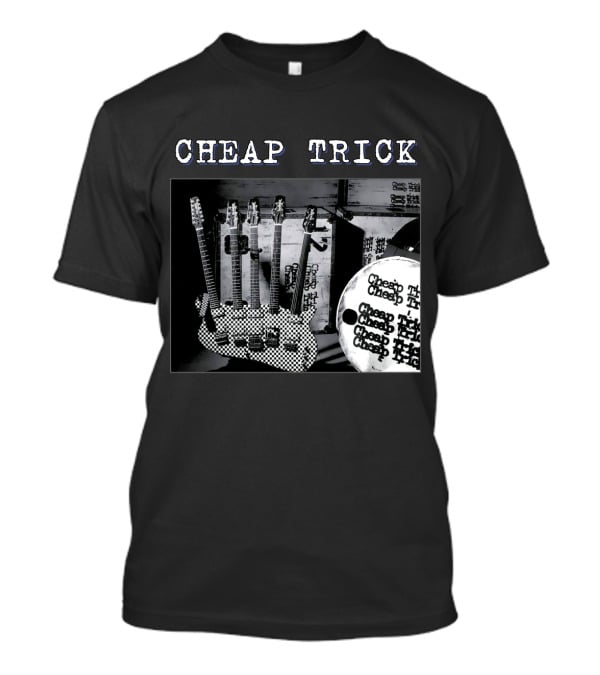Cheap Trick Guitar And Drum Set T-Shirt