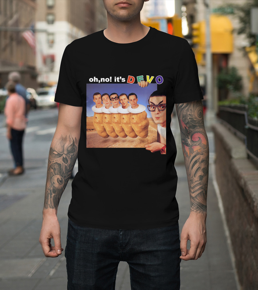 Oh No It's Devo Band Potato Heads T-Shirt