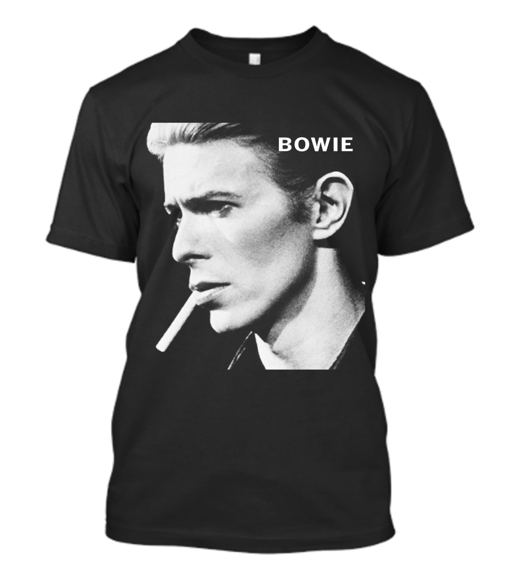 Bowie Smoking Black And White T-Shirt