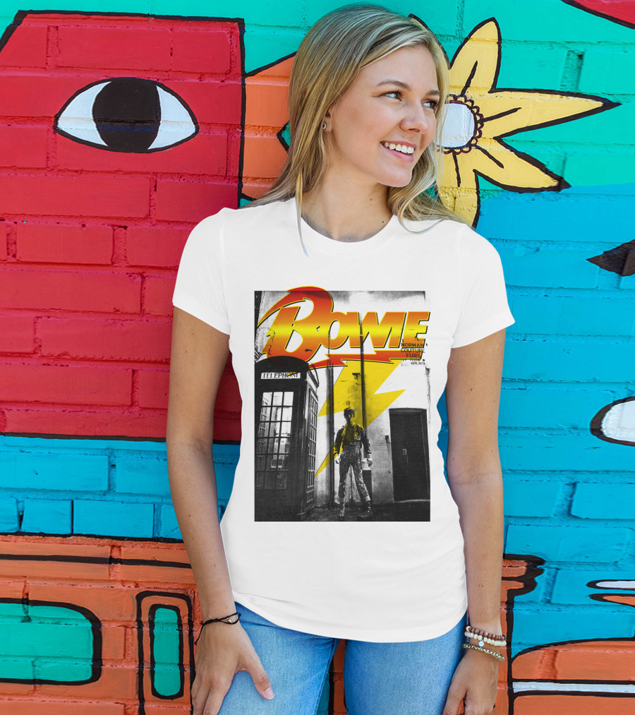 Bowie Norman Couture Furs Telephone Box Lightning Bolt T-Shirt