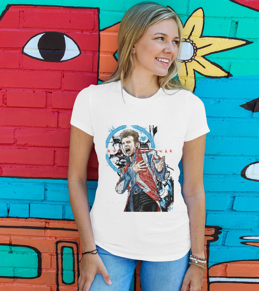 Db Blue Red Union Jacket Stars Iconic Expression T-Shirt