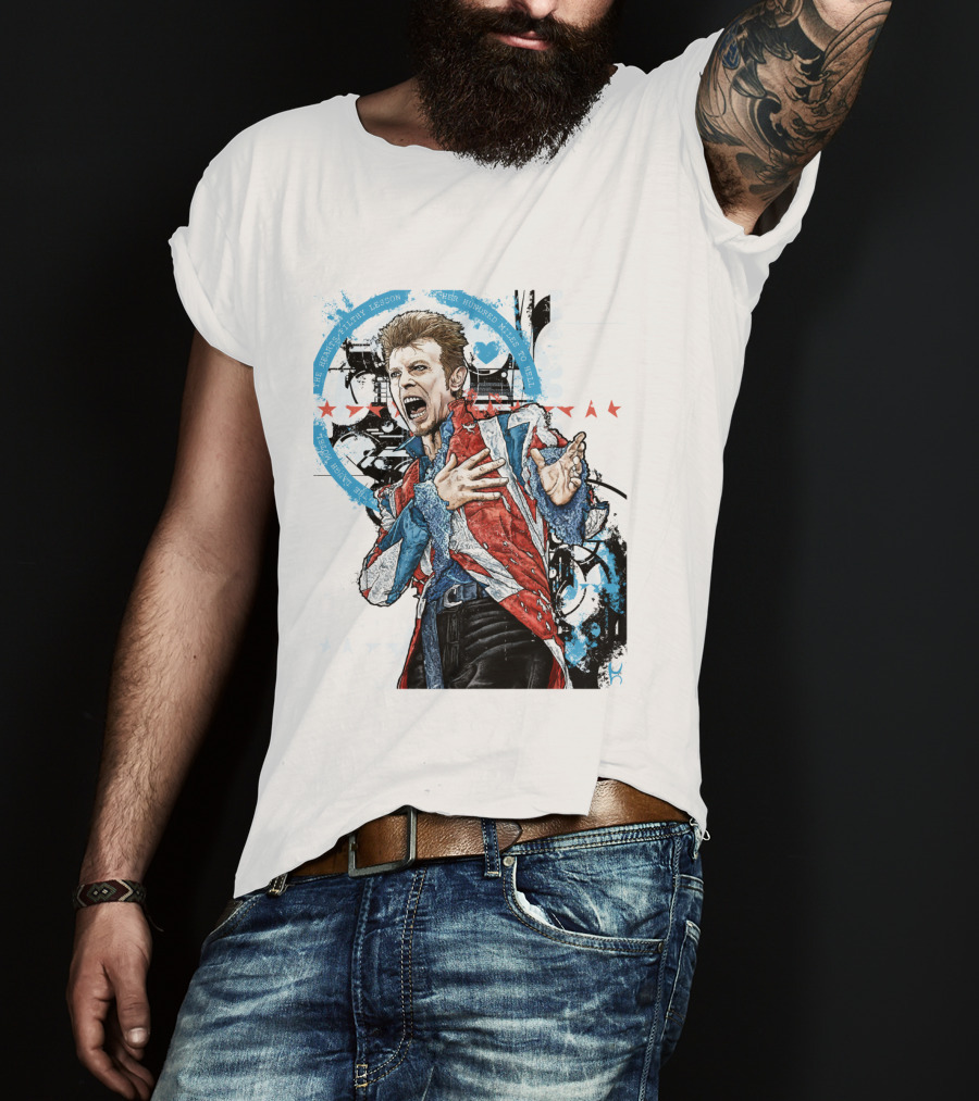 Db Blue Red Union Jacket Stars Iconic Expression T-Shirt