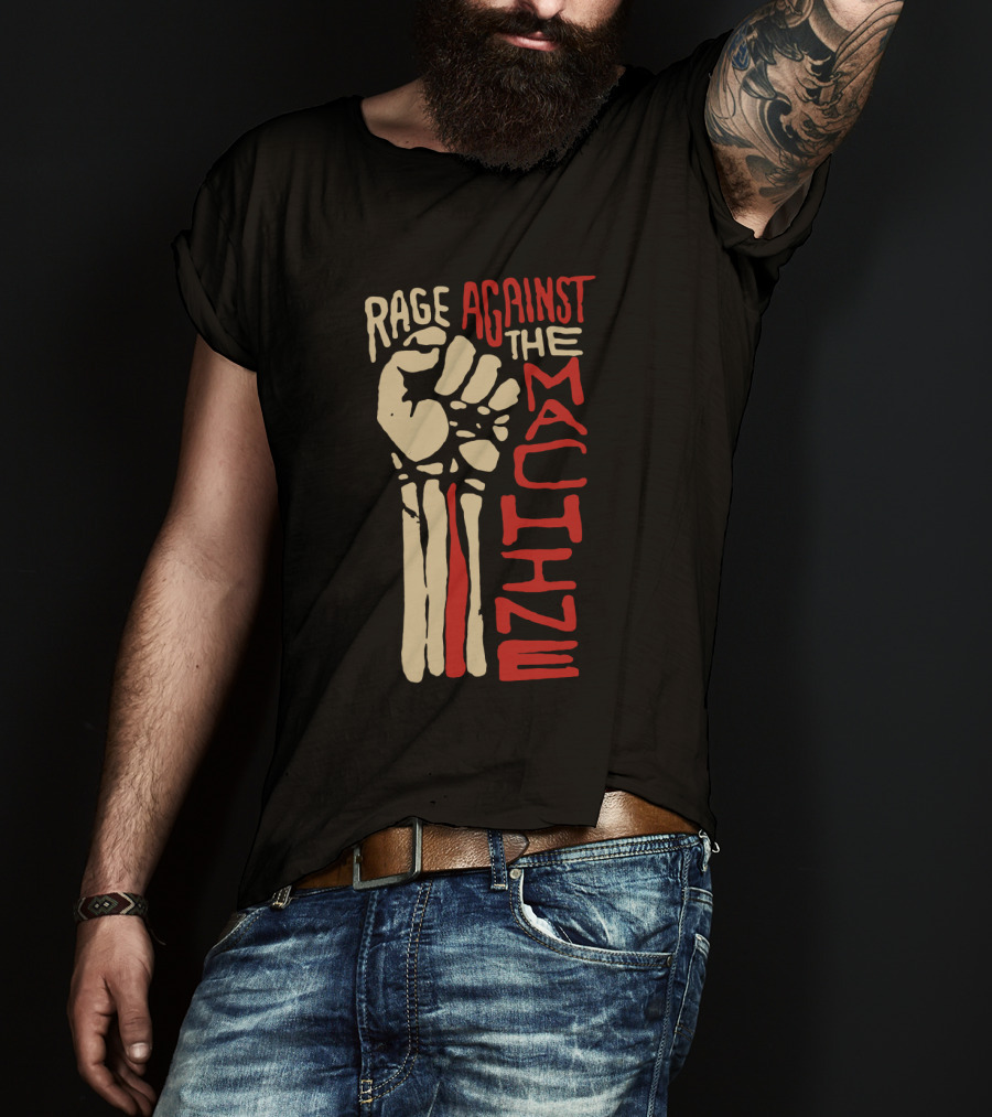Rage Against The Machine Fist Skeleton T-Shirt