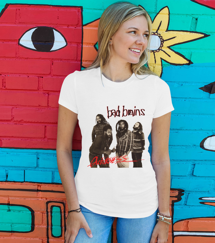 Bad Brains Attitude Vintage Band Photo T-Shirt