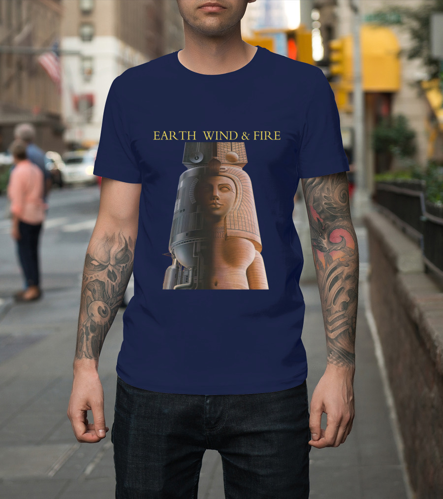 Earth Wind & Fire Iconic Futuristic Egyptian Pharaoh T-Shirt