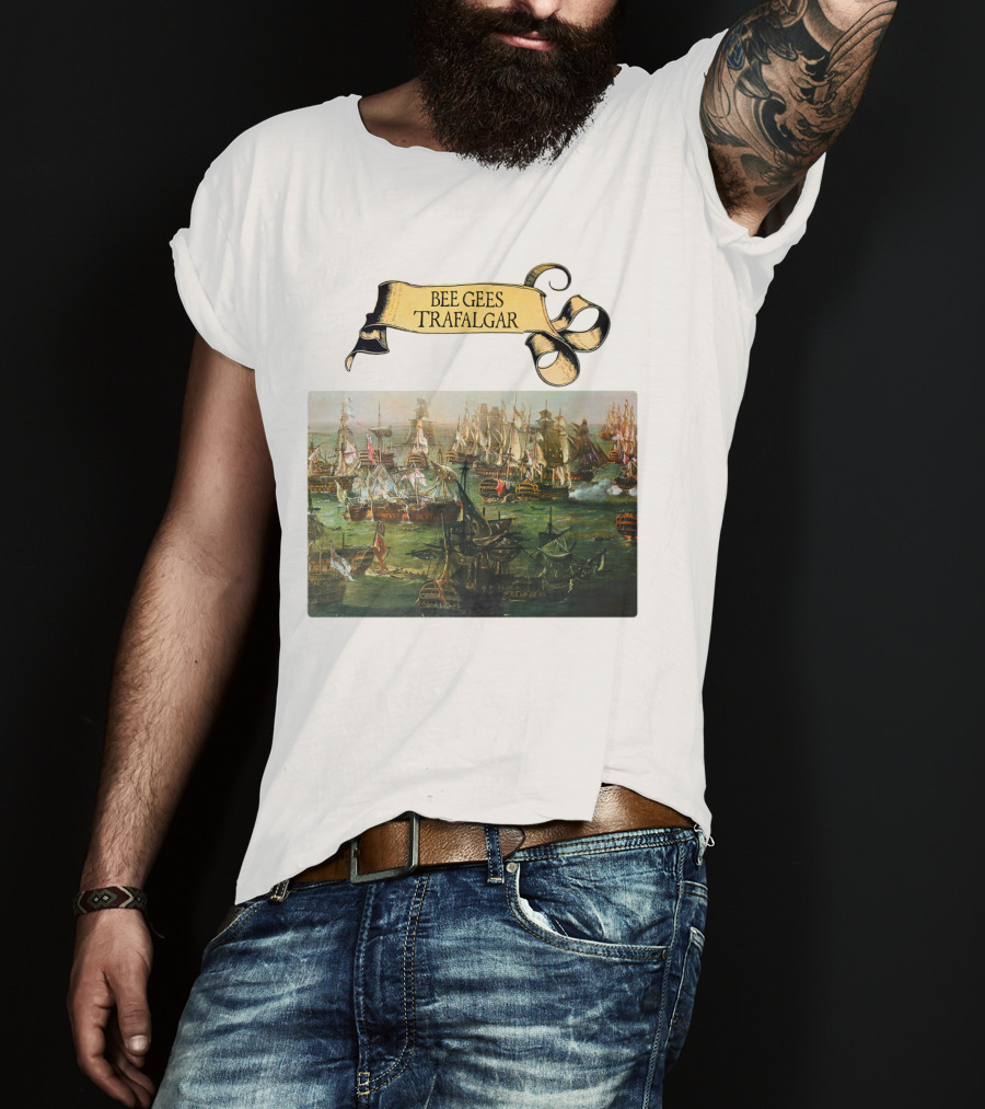 Bee Gees Trafalgar Naval Battle Scene T-Shirt