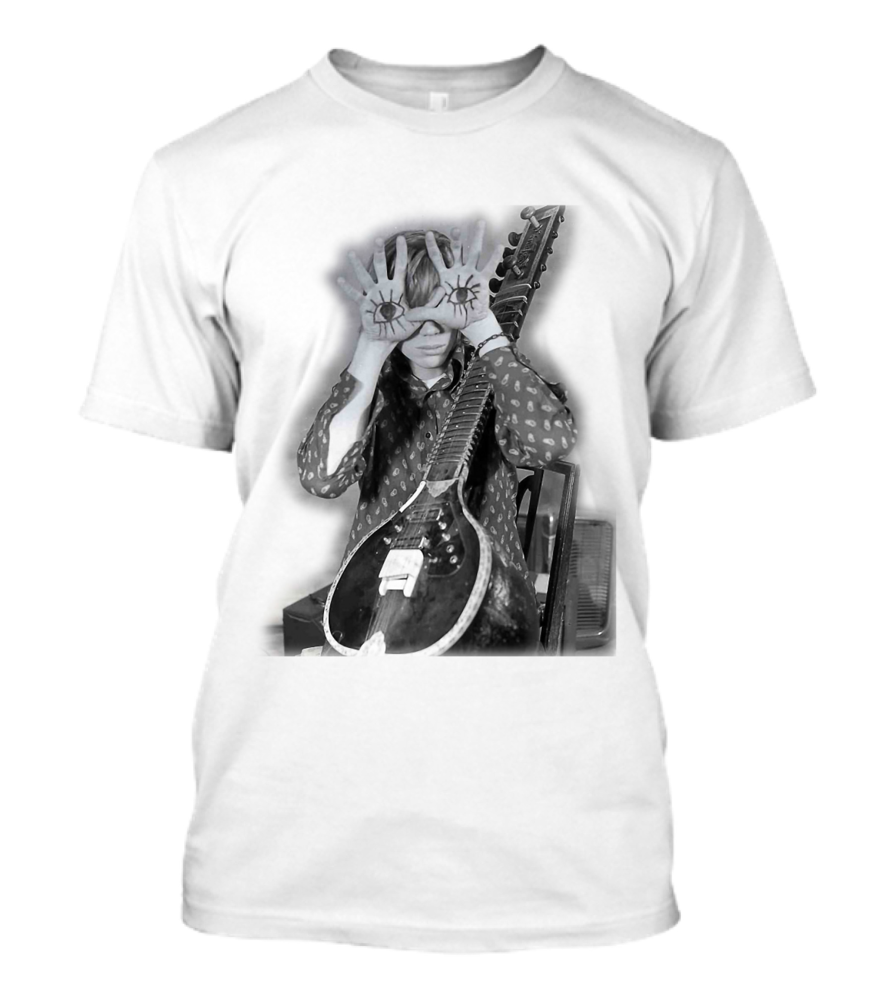 Psychedelic Eyes With Sitar Vibes T-Shirt