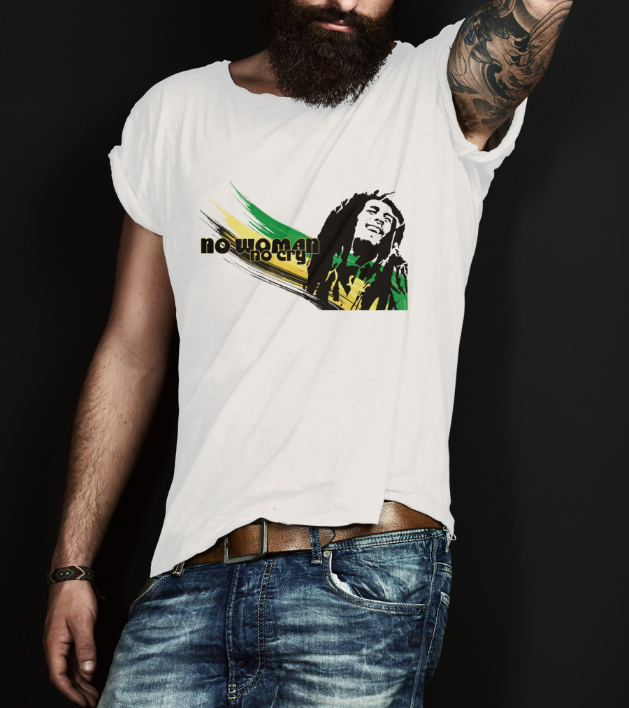 No Woman No Cry Rasta Colors T-Shirt