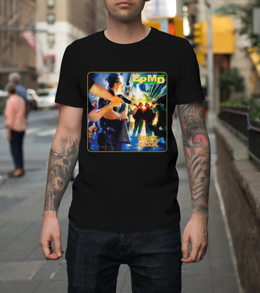Epmd Business As Usual 8 Album Cover T-Shirt