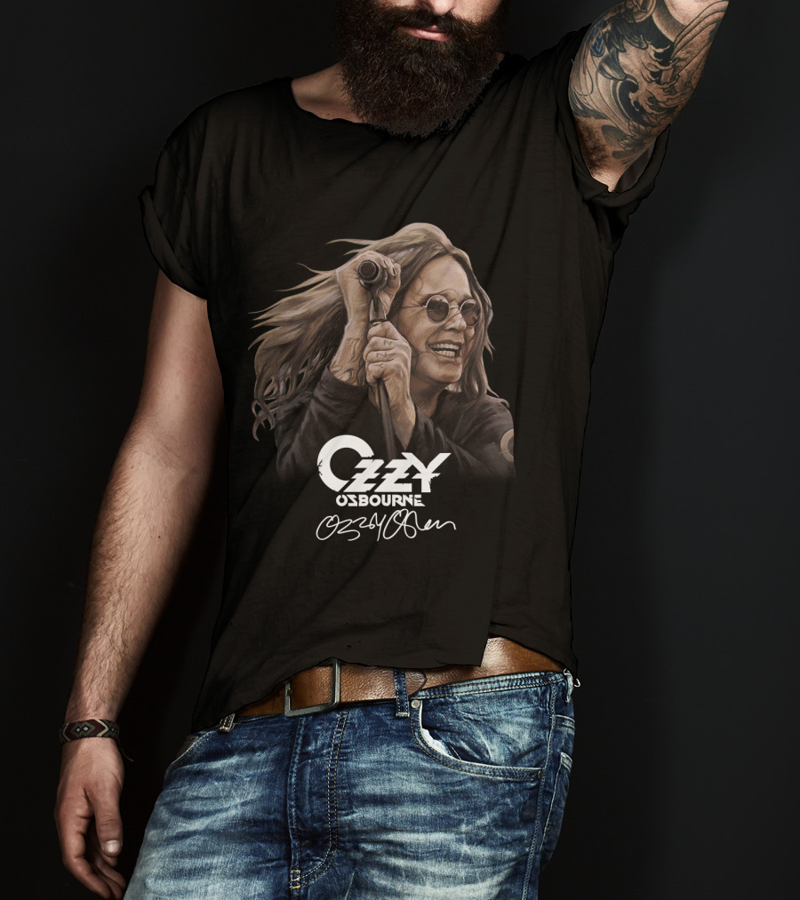 Ozzy Osbourne 20 Portrait With Signature T-Shirt