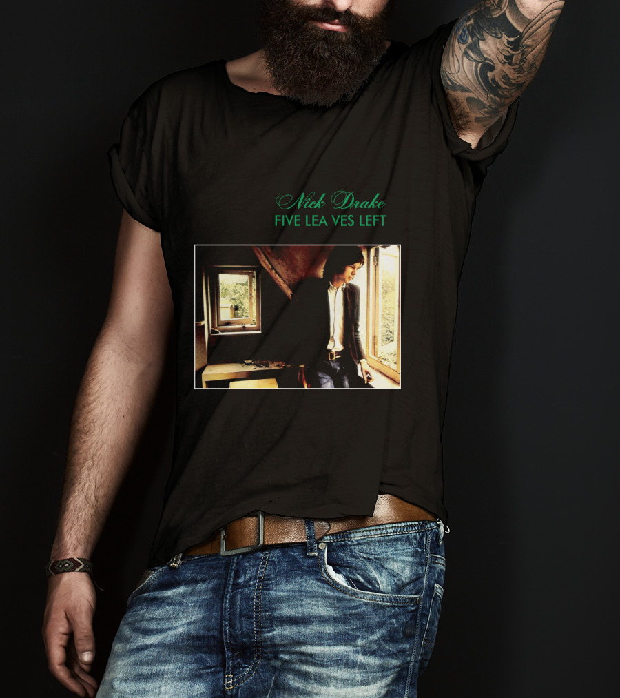 Nick Drake Five Leaves Left 1969 Album Cover T-Shirt
