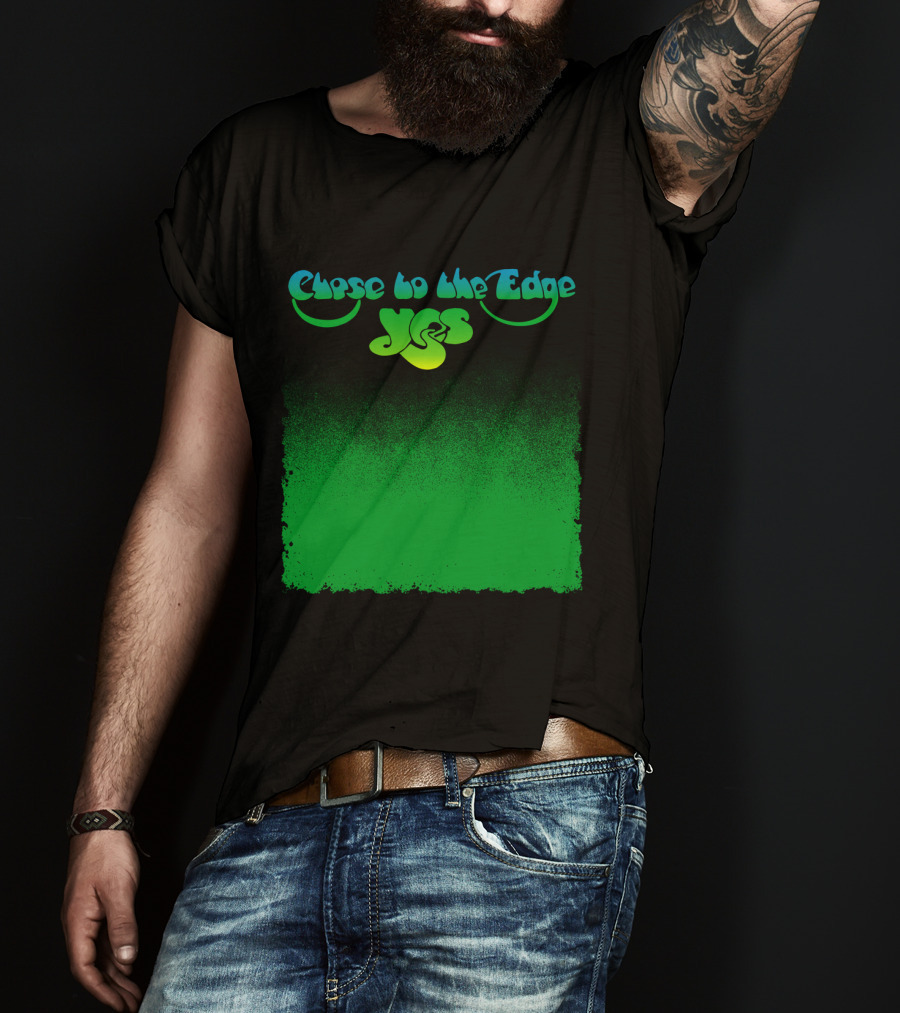 Close To The Edge Yes Logo Green Gradient T-Shirt