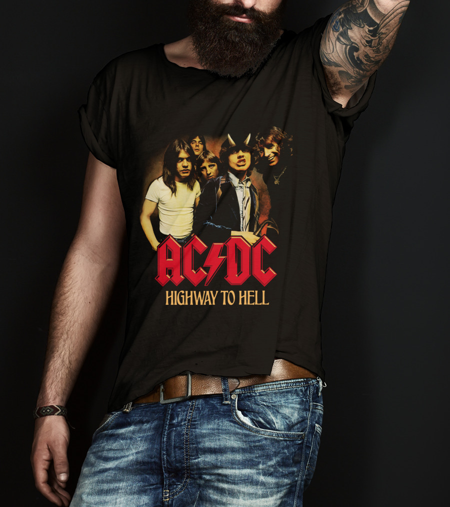 Acdc Highway To Hell Band Members T-Shirt