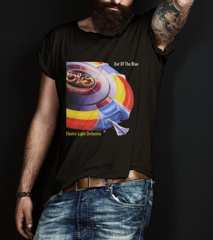 ELO Electric Light Orchestra Out Of The Blue Spaceship T-Shirt