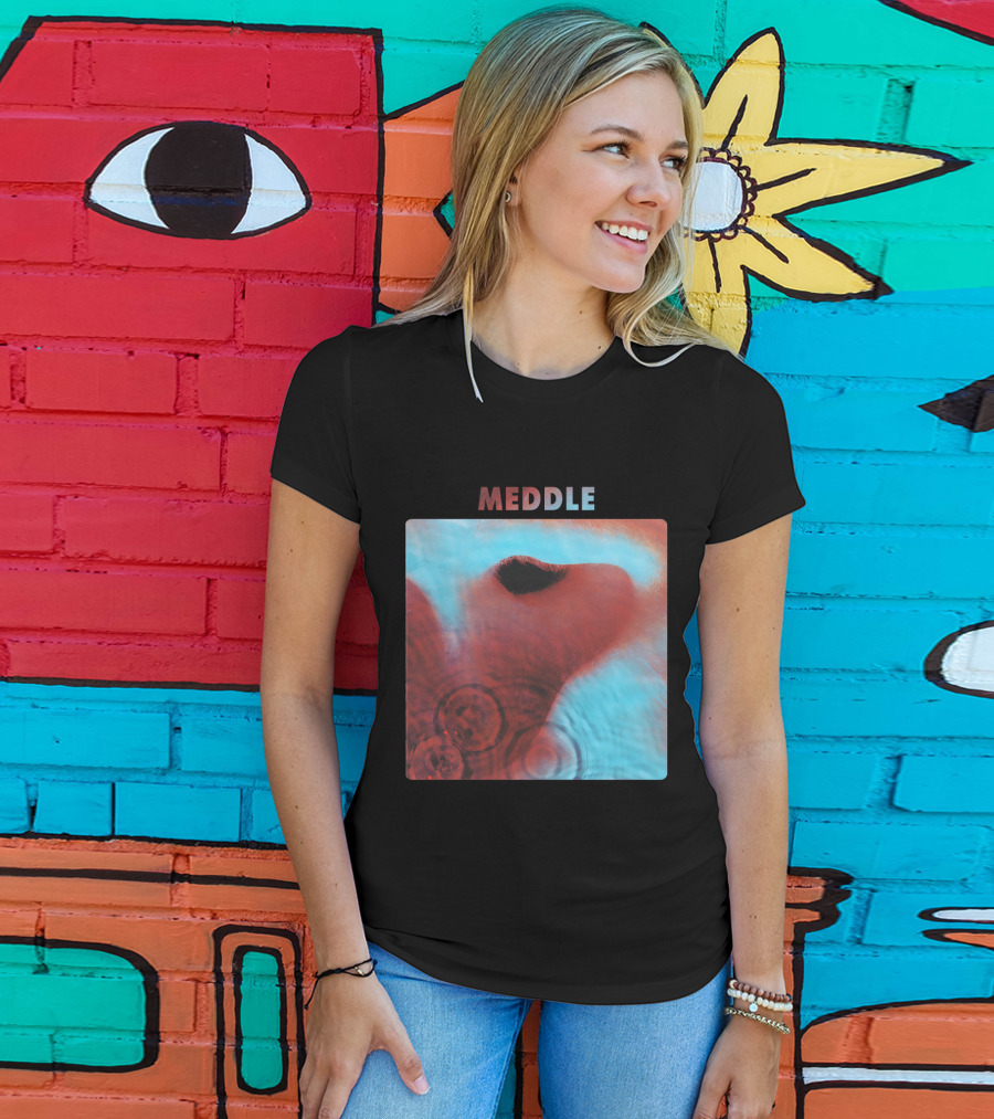 Meddle Pink Floyd 1971 Album Cover Art Ripples And Ear Theme T-Shirt