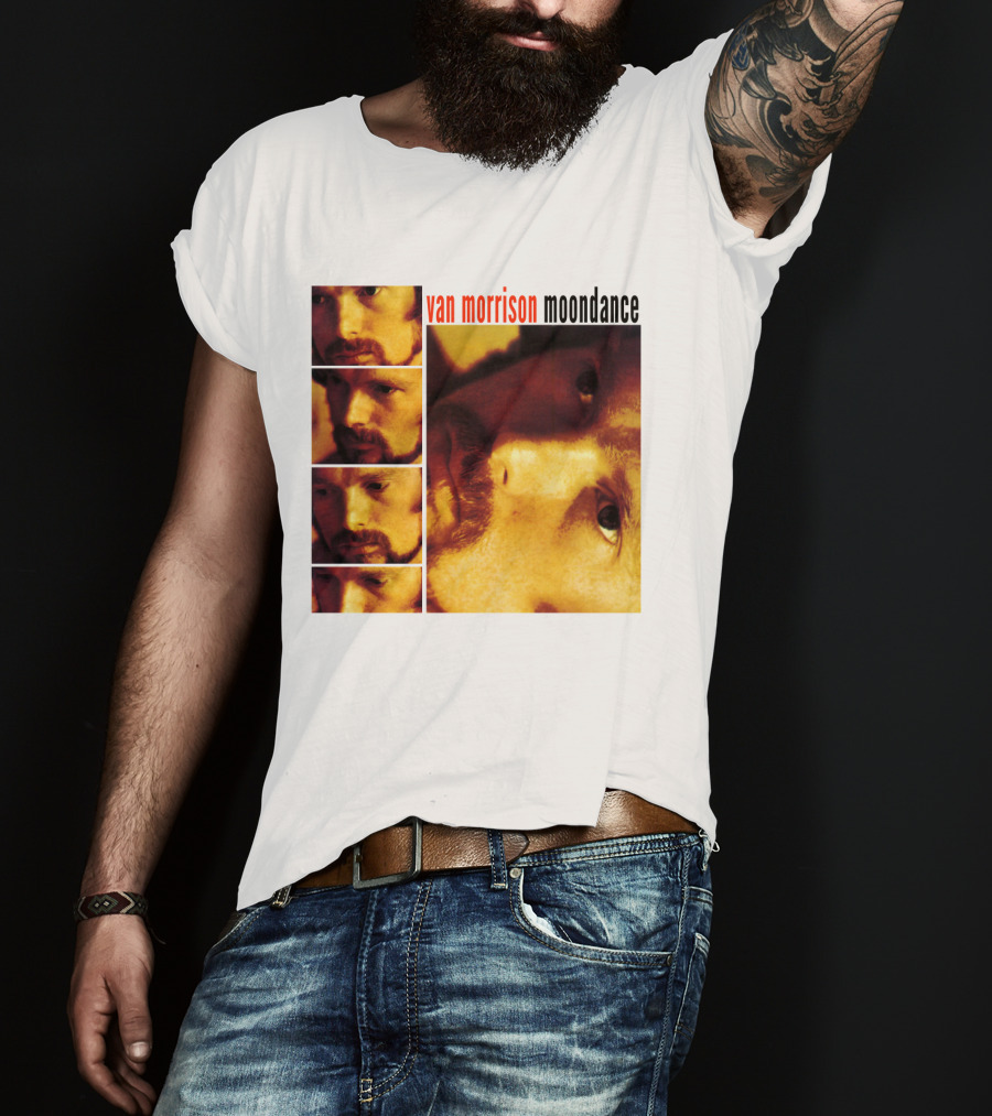 Van Morrison Moondance 1970 Album Cover T-Shirt