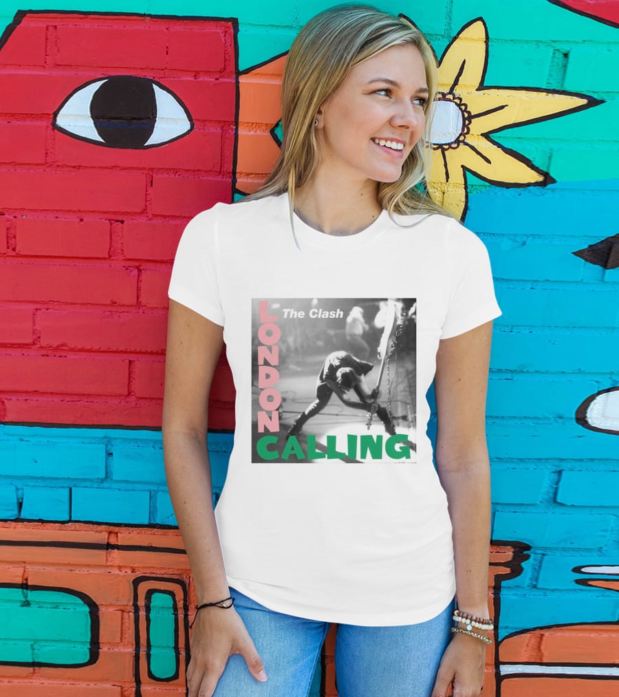 The Clash London Calling Iconic Album Cover Punk Rock Legends T-Shirt