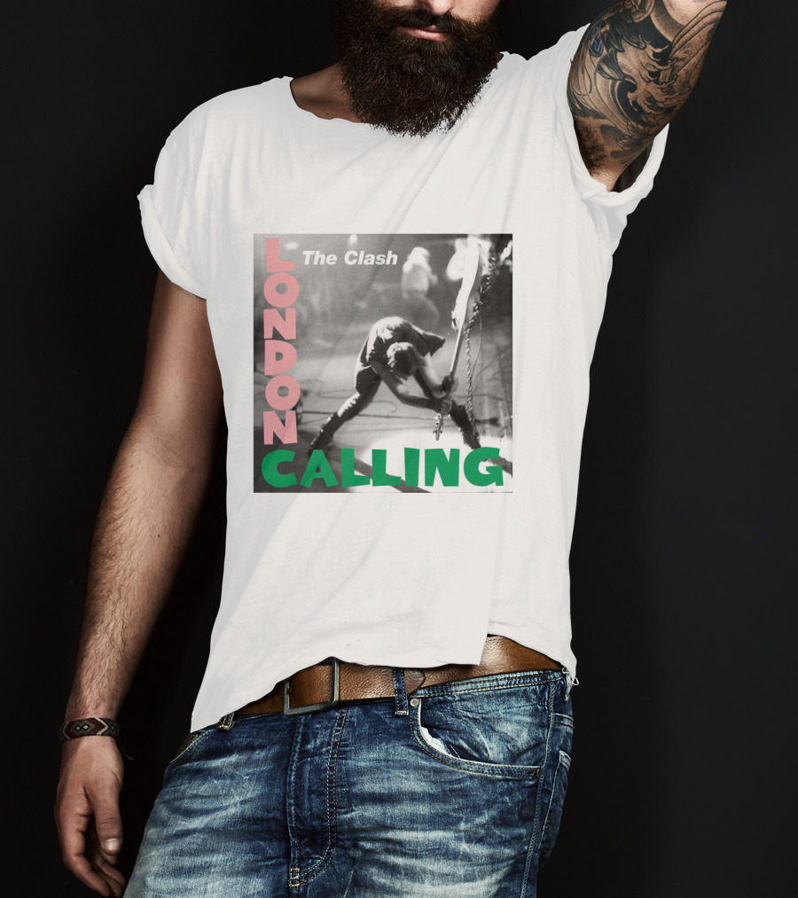 The Clash London Calling Iconic Album Cover Punk Rock Legends T-Shirt