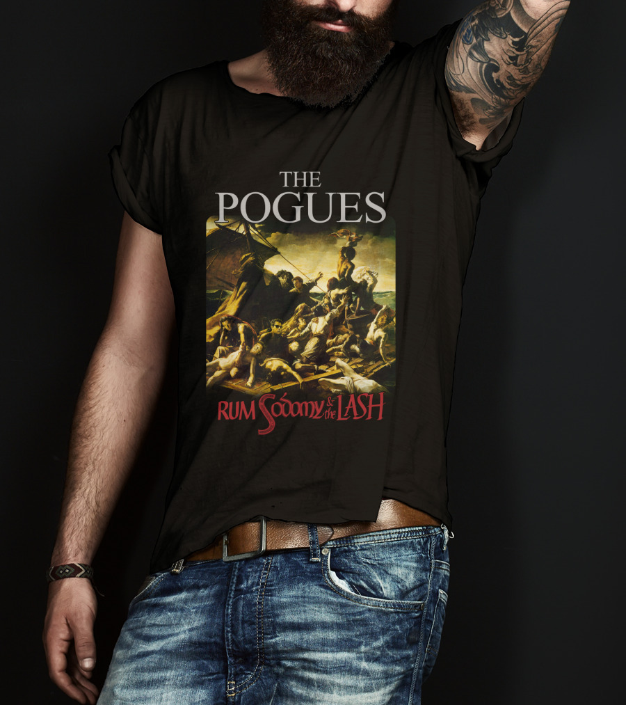 The Pogues Rum Sodomy And The Lash Album Cover Artwork T-Shirt