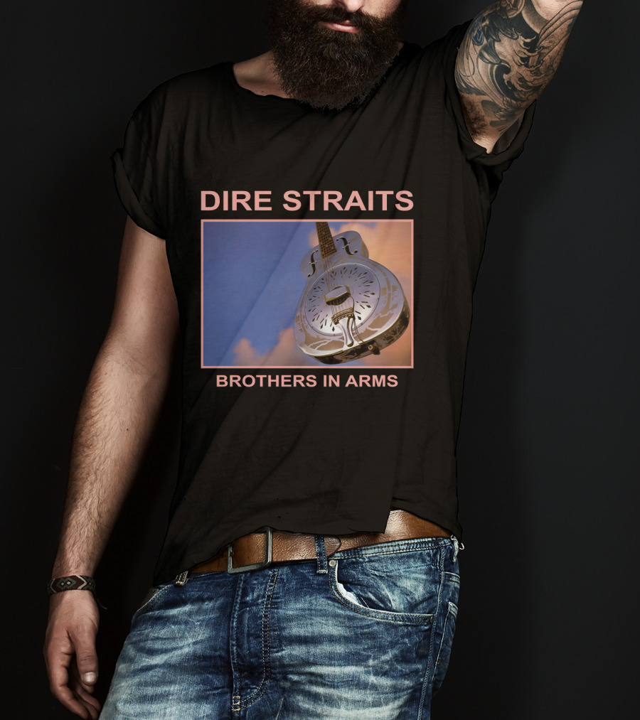 Dire Straits Brothers In Arms Steel Guitar T-Shirt