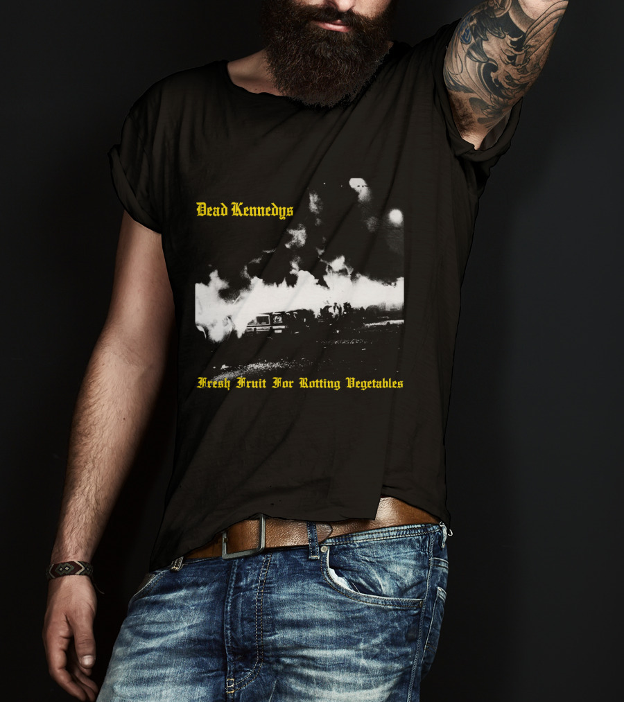 Dead Kennedys Fresh Fruit For Rotting Vegetables Burning Cars Scene T-Shirt