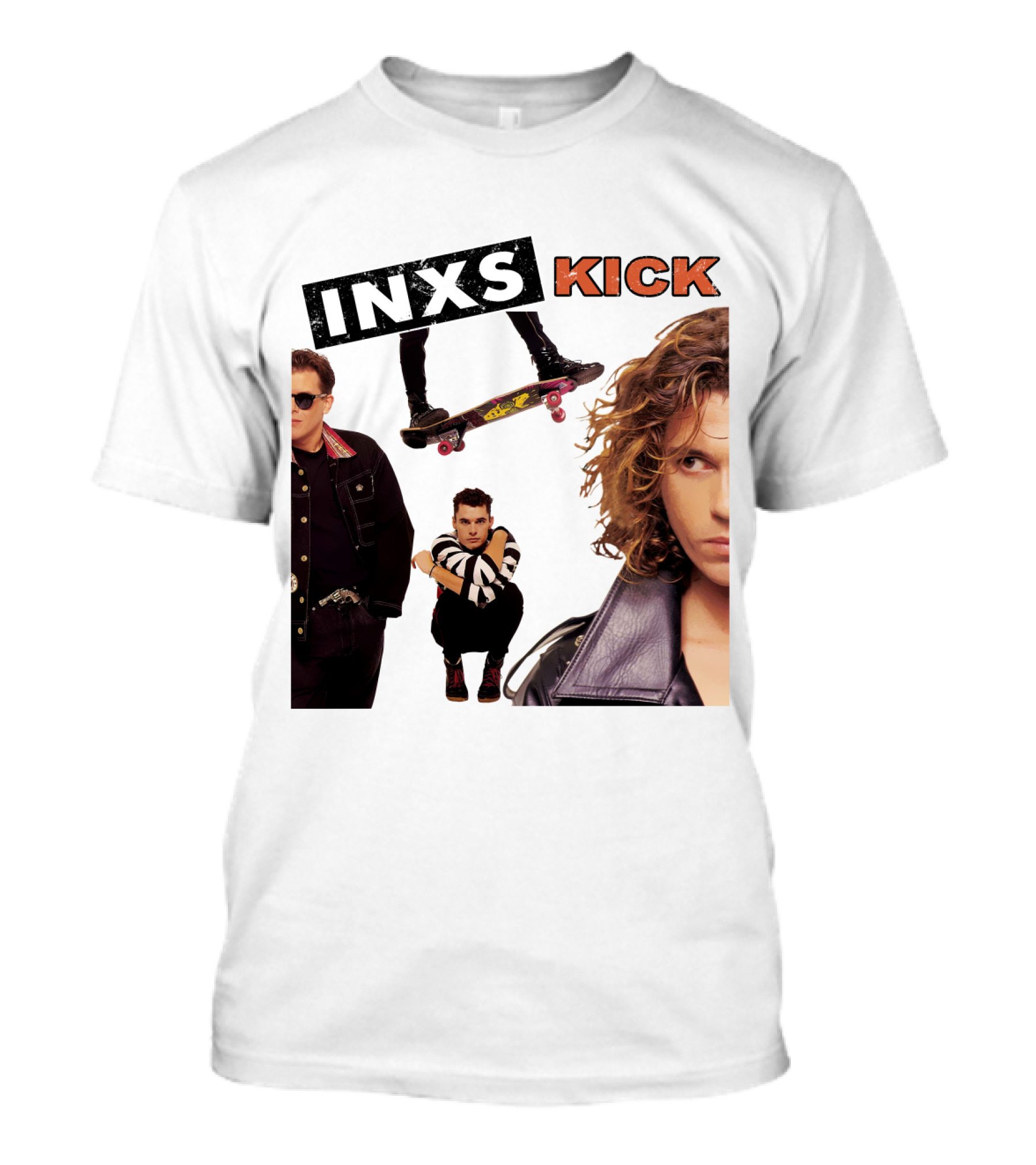 Inxs Kick Skateboard Punk Style T-Shirt