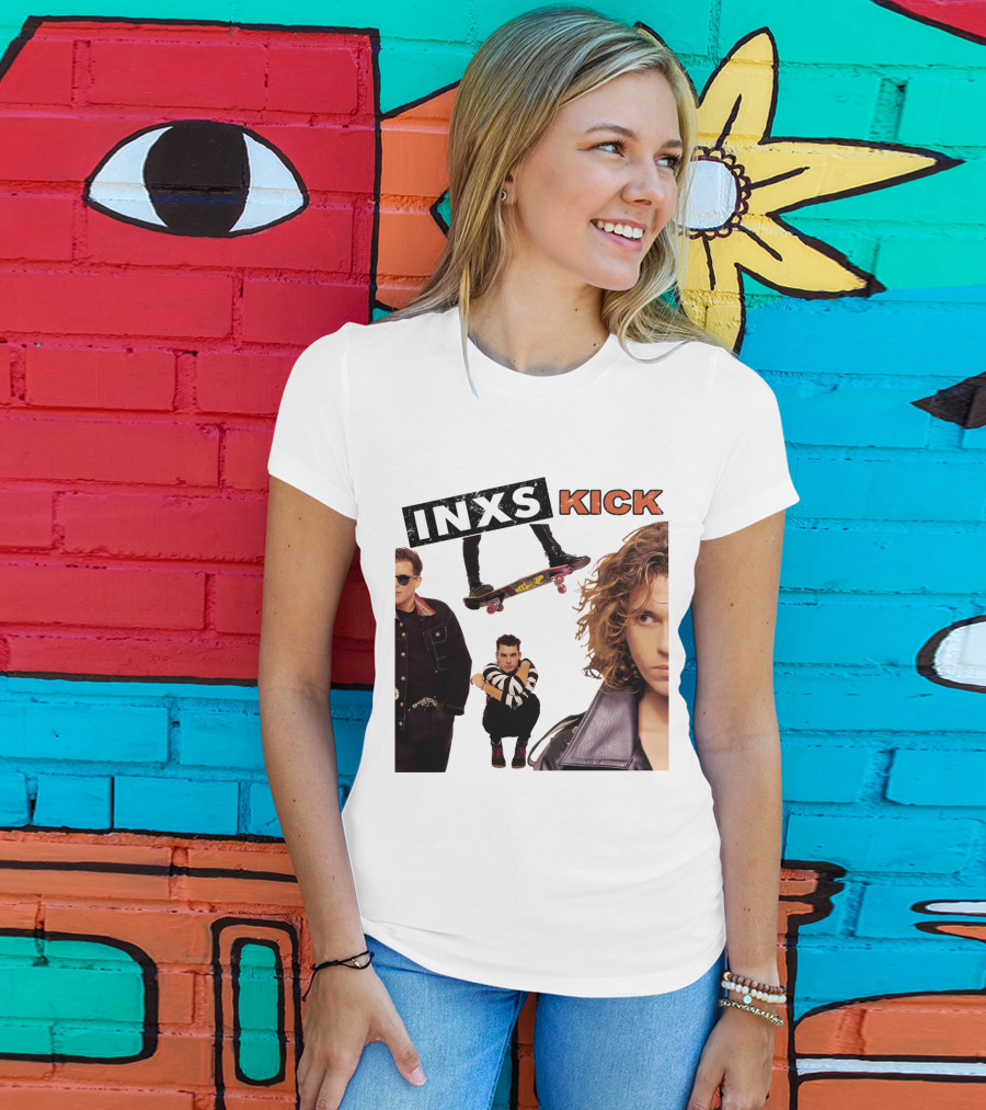 Inxs Kick Skateboard Punk Style T-Shirt